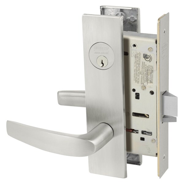 Sargent Grade 1 Storeroom or Closet Mortise Lock, B - Lever, LW1 - Escutcheon, Field Reversible, Conventiona 8204 LW1B 32D - main